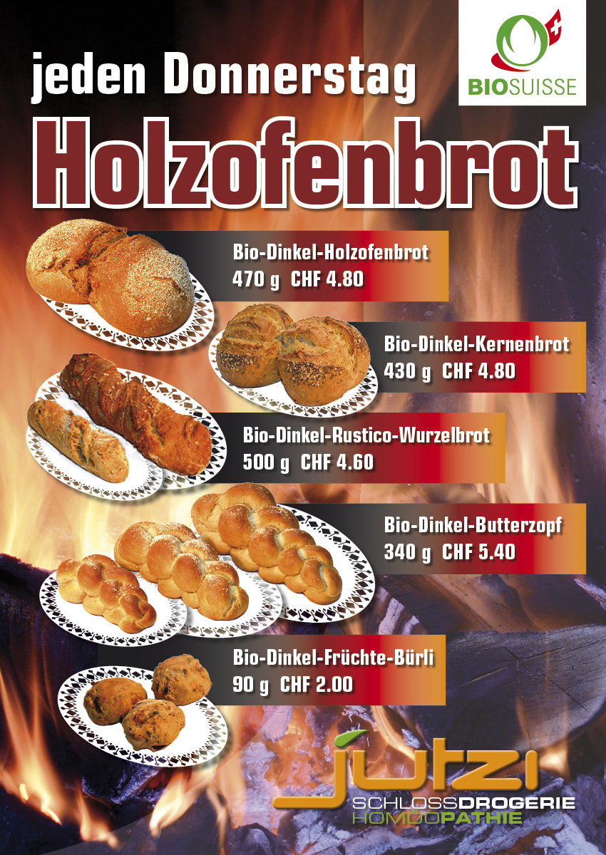 Plakat Holzofenbrot